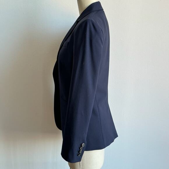 J. CREW Tollegno 1035 Wool Blend BiStretch Navy Blazer - Picture 4 of 7
